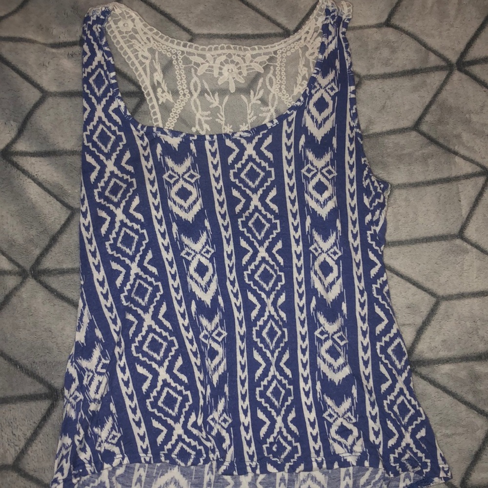 Blue & White Tank - Picture 1 of 2